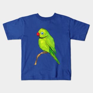 Cute Indian ring neck Kids T-Shirt